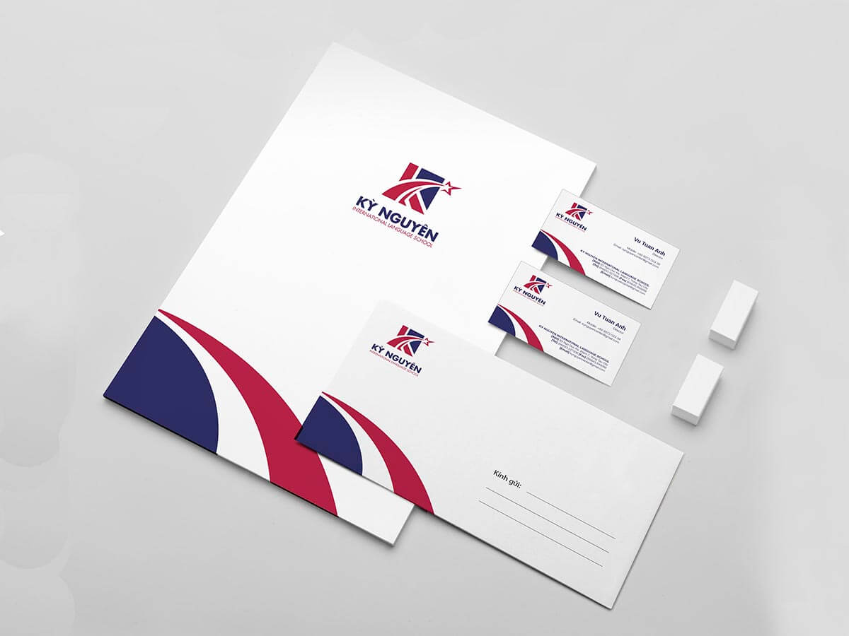 Thiết kế logo và nhận diện thương hiệu Anh Ngữ Kỳ Nguyên tại Bà Rịa Vũng Tàu